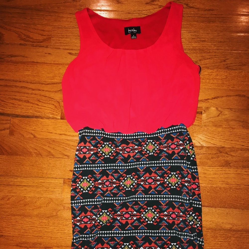 Colorful bodycon dress